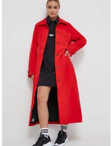 Αδιάβροχο παλτό Didriksons Matilde γυναικείο, χρώμα: κόκκινο