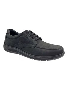 Freemood E076-116 Μαύρα Δερμάτινα Ανδρικά παπούτσια