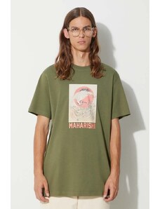 Βαμβακερό μπλουζάκι Maharishi Peace Crane T-Shirt χρώμα: πράσινο, 1072