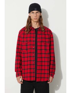 Βαμβακερό πουκάμισο Filson Alaskan Guide Shirt ανδρικό, χρώμα: κόκκινο, FMCAM0005
