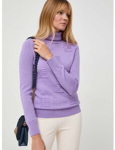 Μάλλινο πουλόβερ Beatrice B γυναικεία, χρώμα: μοβ