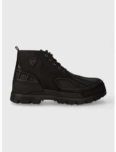 Παπούτσια Polo Ralph Lauren Oslo Low II χρώμα: μαύρο, 812913554001 F3812913554001