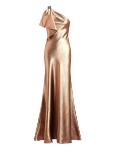 RALPH LAUREN Φορεμα Mtlc Hammered Charm-Gown W/Trim 253918412001 bronze metallic