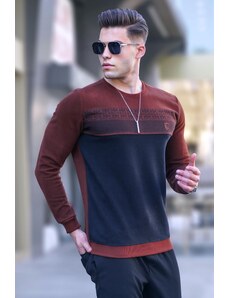 Madmext Tile Patterned Crewneck Knitwear Sweater 5964
