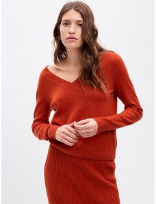 GAP Knitted sweater with V-neck - Women