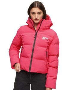 SUPERDRY HOODED BOXY PUFFER JACKET WS311730A-N4T Κόκκινο