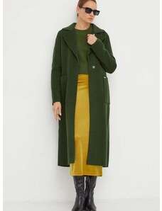 Μάλλινο παλτό MICHAEL Michael Kors χρώμα: πράσινο