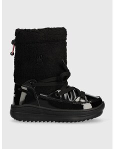Παιδικές μπότες χιονιού Tommy Hilfiger χρώμα: μαύρο