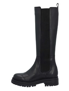 Δερμάτινες μπότες Bianco BIADARLENE γυναικείες, χρώμα: μαύρο, 30.50920