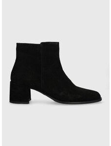 Σουέτ μπότες Vagabond Shoemakers STINA γυναικείες, χρώμα: μαύρο, 5609.040.20