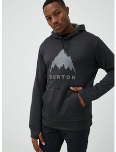 Μπλούζα Burton χρώμα: μαύρο, με κουκούλα