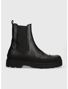 Δερμάτινες μπότες τσέλσι Calvin Klein CHELSEA χρώμα: μαύρο, HM0HM01215 F3HM0HM01215