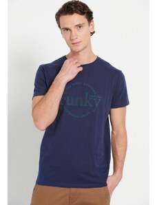 FUNKY BUDDHA T-shirt με τύπωμα στο στήθος