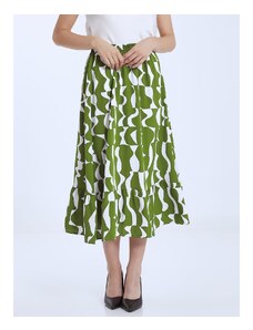 Celestino Midi εμπριμέ φούστα πρασινο για Γυναίκα