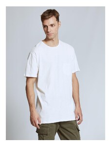Celestino Ανδρικό t-shirt από βαμβάκι λευκο για Άντρα