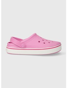 Παντόφλες Crocs Crocband Clean Clog χρώμα: ροζ, 208371