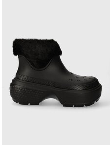 Μπότες χιονιού Crocs Stomp Lined Boot χρώμα: μαύρο, 208718