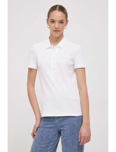 Μπλουζάκι Lacoste γυναικείo, χρώμα: άσπρο