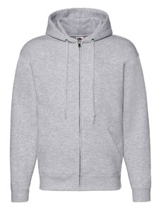 Light grey men's hoodie Premium Fruit of the Loom