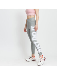 Γυναικεία leggings Nike NSW Essential Graphic High-Waisted Leggings Jdi Dk Grey Heather/ White