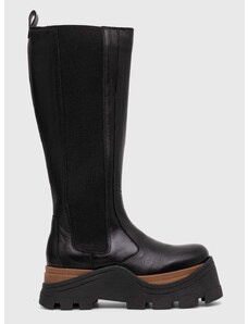 Δερμάτινες μπότες Alohas Roxie γυναικείες, χρώμα: μαύρο, S00565.25 F3S00565.25