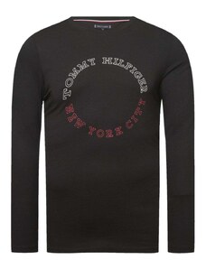 Tommy Hilfiger T-shirt Μπλούζα Monotype Roundle Στενή Γραμμή