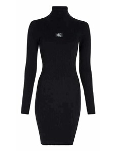 CALVIN KLEIN Φορεμα Badge Roll Neck Sweater Dress J20J221690 BEH ck black