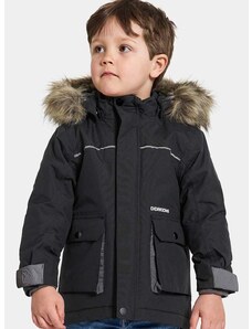 Παιδικό χειμωνιάτικο μπουφάν Didriksons KURE KIDS PARKA χρώμα: μαύρο