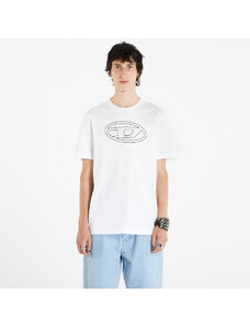 Ανδρικά μπλουζάκια Diesel T-Just-Bigoval T-Shirt White