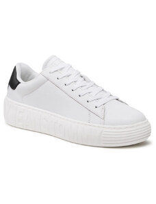 TOMMY HILFIGER LEATHER OUTSOLE SNEAKERS ΑΝΔΡIKA EM0EM01159-YBR