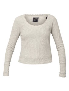 Superdry ESSENTIAL LS RIB LACE TOP