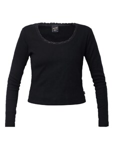 Superdry ESSENTIAL LS RIB LACE TOP