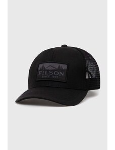 Καπέλο Filson Logger Mesh Cap χρώμα: μαύρο, FMACC0044