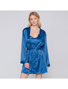 Luna Prestige Robe Γυναικεία Ρόμπα Σατέν Μπλε 80202
