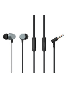 CELEBRAT earphones με μικρόφωνο D10, 3.5mm σύνδεση, Φ10mm, 1.2m, μαύρα