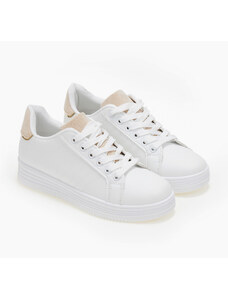 issue Basic sneakers - Λευκό-Μπεζ - 072012