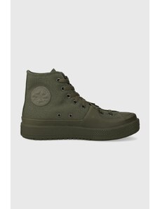 Πάνινα παπούτσια Converse A06887C CHUCK TAYL AONSTRUCT χρώμα: πράσινο