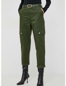Παντελόνι MICHAEL Michael Kors χρώμα: πράσινο