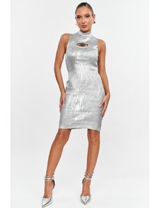 DeCoro Φόρεμα Mini Metallic - ΑΣΗΜΙ