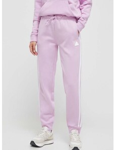 Παντελόνι φόρμας adidas χρώμα: ροζ
