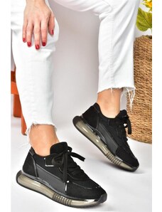 Fox Shoes Μαύρο Suede Casual Sneakers Sneakers