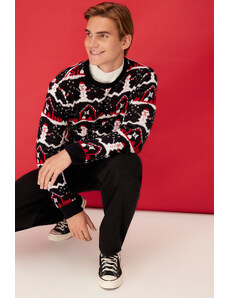 Trendyol Multicolored Men's Regular Fit Crew Neck Christmas Knitwear Sweater
