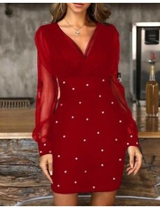 Creative Φόρεμα - κώδ. 97006 - 2 - κόκκινο