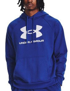 Φούτερ-Jacket με κουκούλα Under Armour UA Rival Fleece Logo HD-BLU 1379758-400