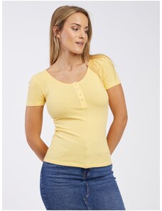 Κίτρινο Γυναικείο T-Shirt Pieces Kitte - Γυναικεία