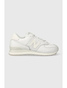 Δερμάτινα αθλητικά παπούτσια New Balance 574 χρώμα: άσπρο, WL574IM2