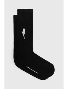 Neil Barrett Κάλτσες Neil Barett BOLT COTTON SKATE SOCKS χρώμα: μαύρο, PBAC116.C9400.514