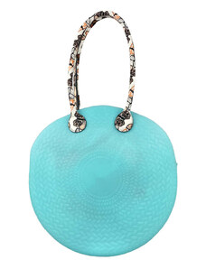 BagtoBag Τσάντα ώμου από καουτσούκ με διακοσμητικό φουλάρι-LS11629 - Γαλάζιο