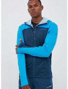 Αθλητική μπλούζα LA Sportiva Cosmic Hoody χρώμα: ναυτικό μπλε, με κουκούλα