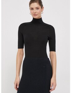 Μάλλινο κορμάκι Calvin Klein χρώμα: μαύρο